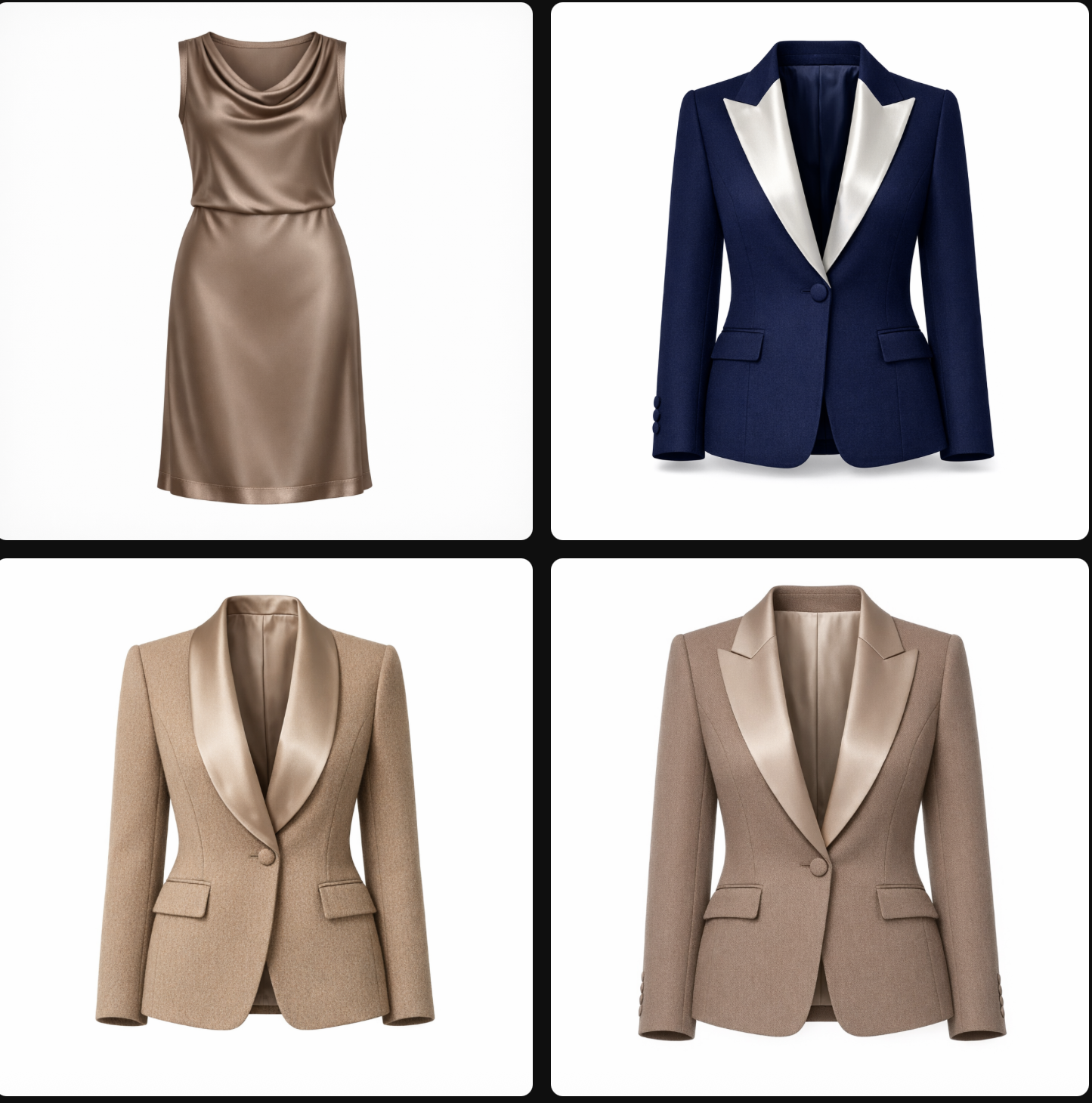 Evoluzione: Initial designs translate archival references into contemporary silhouettes, wit